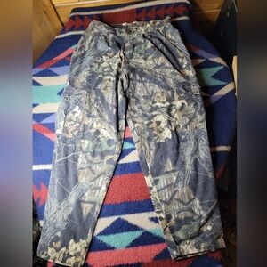 Vintage Mossy Oak Camo Cargo Pants Mens XL 31x28 Cotton USA #135 Adjustable
